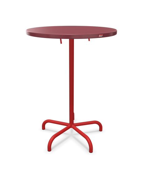 Schaffner Säntis Table haute rabattable ronde Ø80cm h:110cm