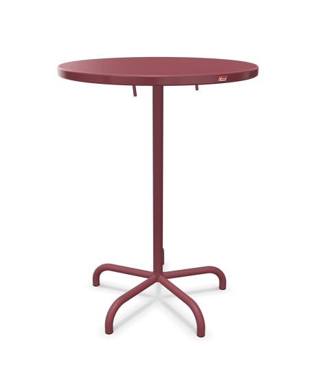 Schaffner Säntis Table haute rabattable ronde Ø80cm h:110cm