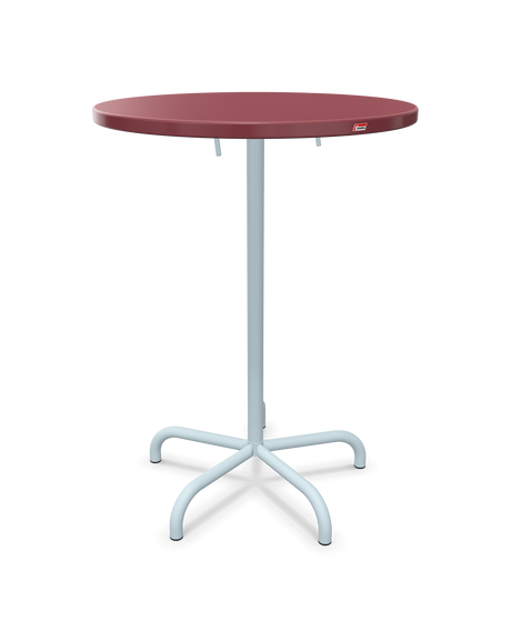 Schaffner Säntis Table haute rabattable ronde Ø80cm h:110cm