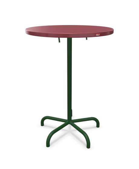 Schaffner Säntis Table haute rabattable ronde Ø80cm h:110cm