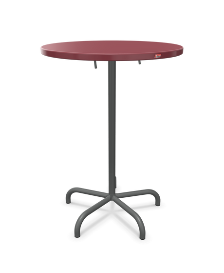 Schaffner Säntis Table haute rabattable ronde Ø80cm h:110cm