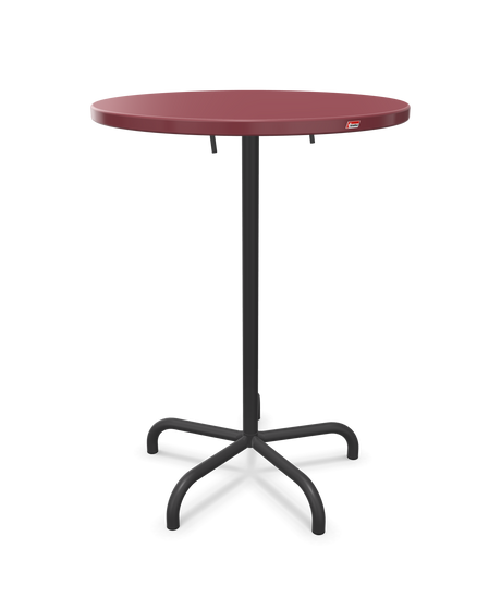 Schaffner Säntis Table haute rabattable ronde Ø80cm h:110cm