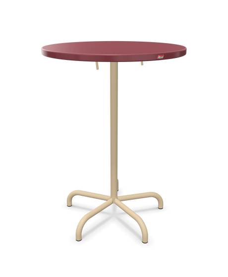 Schaffner Säntis Table haute rabattable ronde Ø80cm h:110cm