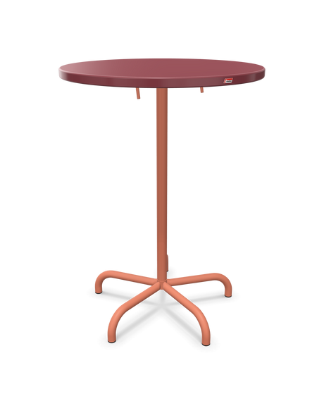 Schaffner Säntis Table haute rabattable ronde Ø80cm h:110cm