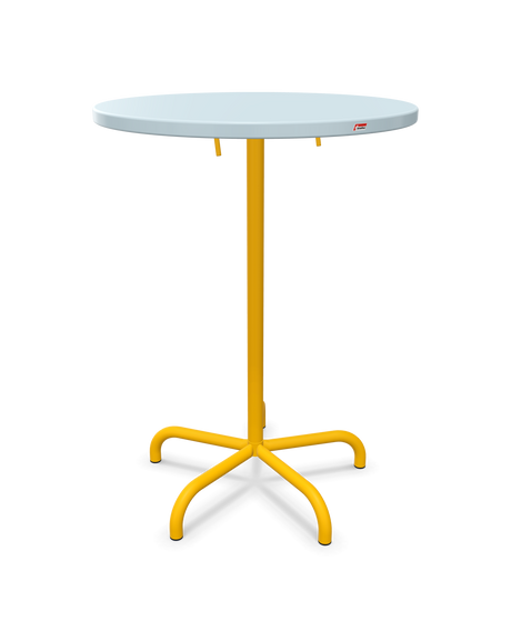Schaffner Säntis Table haute rabattable ronde Ø80cm h:110cm