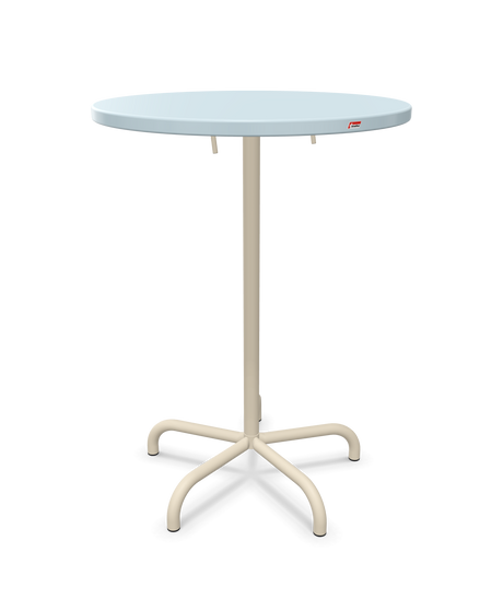 Schaffner Säntis Table haute rabattable ronde Ø80cm h:110cm