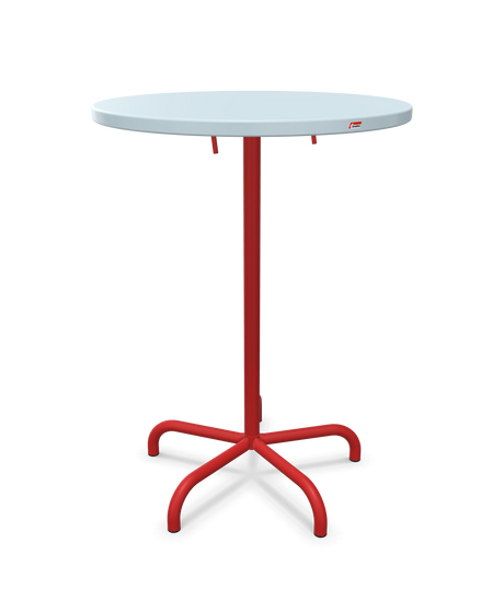 Schaffner Säntis Table haute rabattable ronde Ø80cm h:110cm