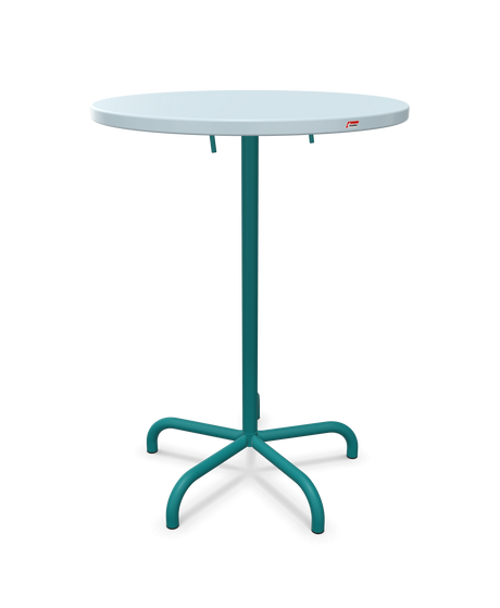 Schaffner Säntis Table haute rabattable ronde Ø80cm h:110cm