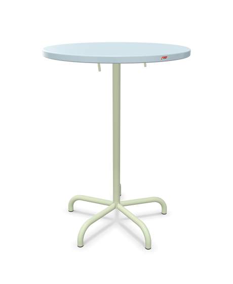 Schaffner Säntis Table haute rabattable ronde Ø80cm h:110cm