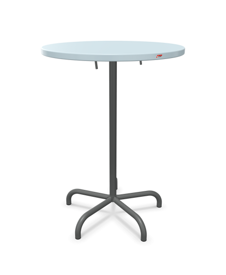 Schaffner Säntis Table haute rabattable ronde Ø80cm h:110cm