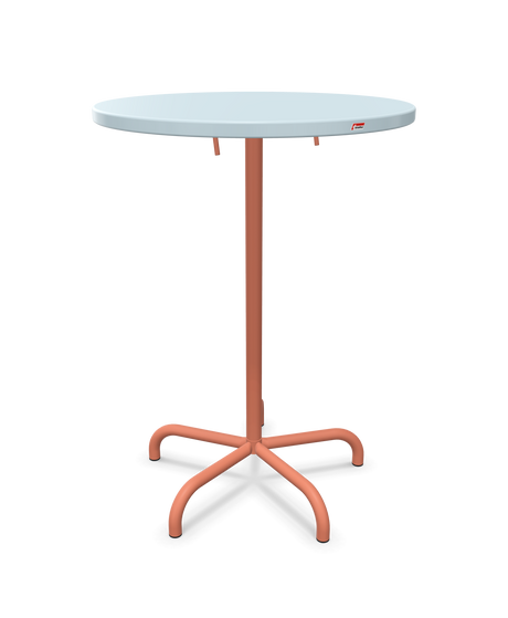 Schaffner Säntis Table haute rabattable ronde Ø80cm h:110cm