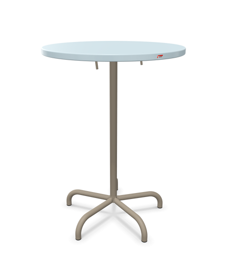 Schaffner Säntis Table haute rabattable ronde Ø80cm h:110cm