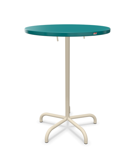 Schaffner Säntis Table haute rabattable ronde Ø80cm h:110cm