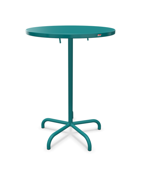Schaffner Säntis Table haute rabattable ronde Ø80cm h:110cm