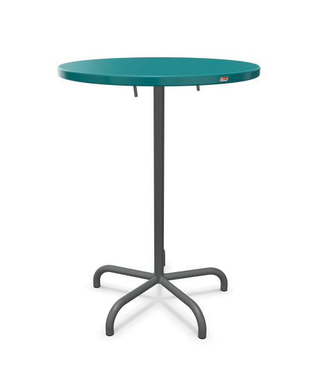 Schaffner Säntis Table haute rabattable ronde Ø80cm h:110cm