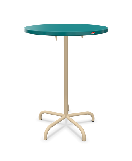 Schaffner Säntis Table haute rabattable ronde Ø80cm h:110cm