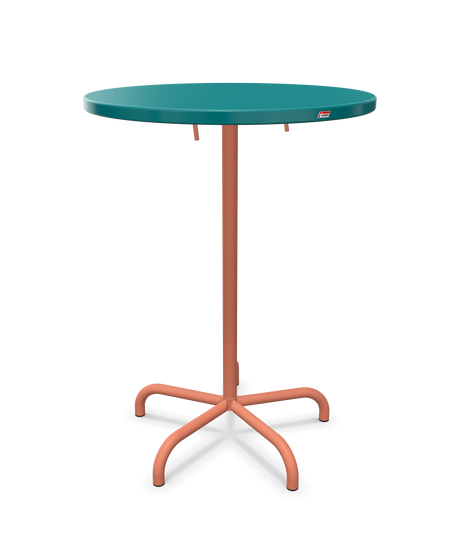 Schaffner Säntis Table haute rabattable ronde Ø80cm h:110cm