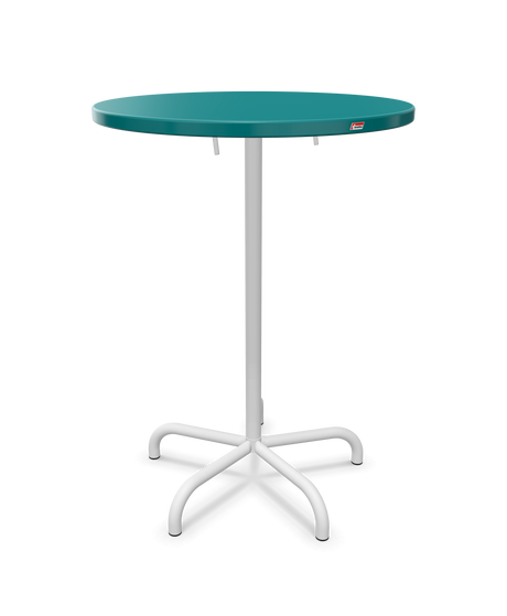 Schaffner Säntis Table haute rabattable ronde Ø80cm h:110cm