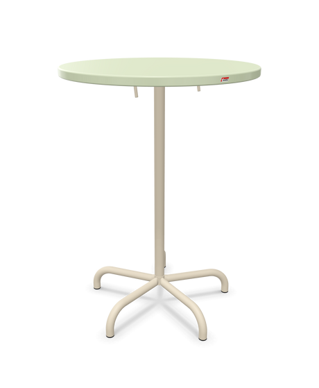 Schaffner Säntis Table haute rabattable ronde Ø80cm h:110cm