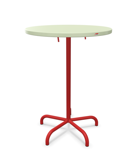 Schaffner Säntis Table haute rabattable ronde Ø80cm h:110cm