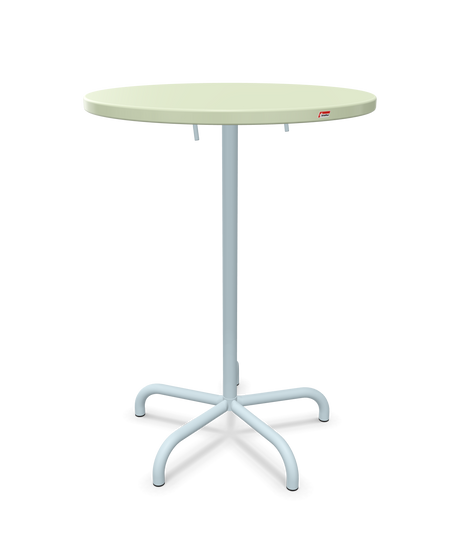 Schaffner Säntis Table haute rabattable ronde Ø80cm h:110cm