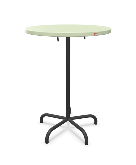 Schaffner Säntis Table haute rabattable ronde Ø80cm h:110cm