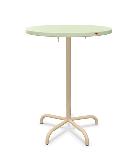 Schaffner Säntis Table haute rabattable ronde Ø80cm h:110cm
