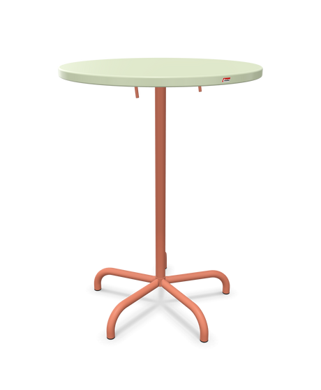 Schaffner Säntis Table haute rabattable ronde Ø80cm h:110cm