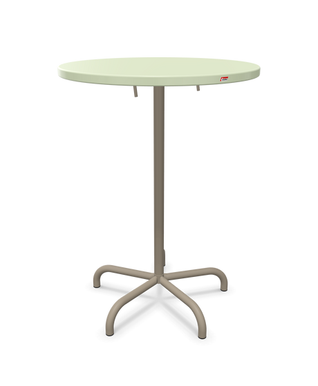Schaffner Säntis Table haute rabattable ronde Ø80cm h:110cm