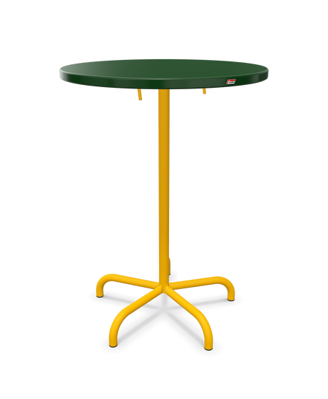Schaffner Säntis Table haute rabattable ronde Ø80cm h:110cm