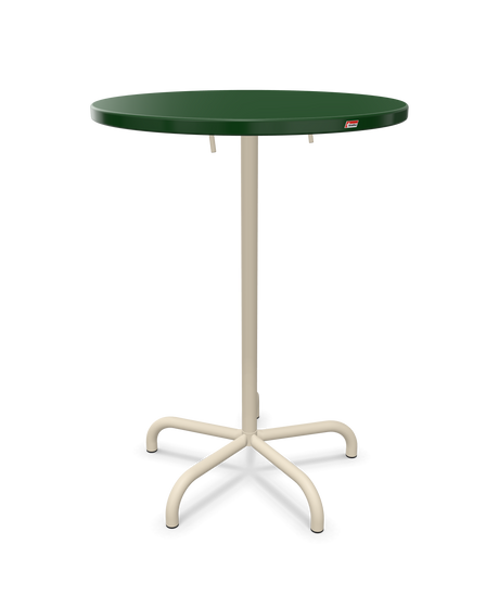 Schaffner Säntis Table haute rabattable ronde Ø80cm h:110cm