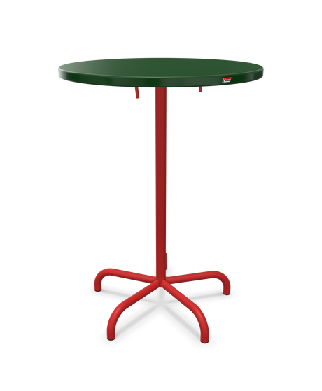 Schaffner Säntis Table haute rabattable ronde Ø80cm h:110cm