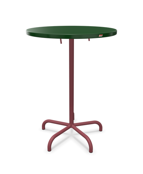 Schaffner Säntis Table haute rabattable ronde Ø80cm h:110cm
