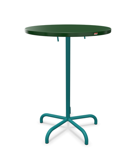 Schaffner Säntis Table haute rabattable ronde Ø80cm h:110cm