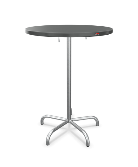 Schaffner Säntis Table haute rabattable ronde Ø80cm h:110cm