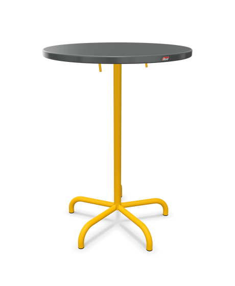 Schaffner Säntis Table haute rabattable ronde Ø80cm h:110cm