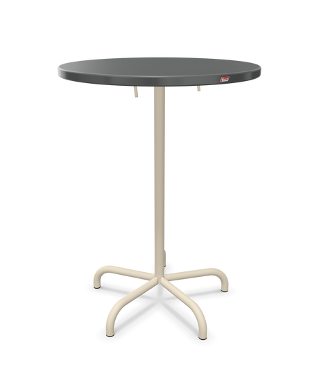 Schaffner Säntis Table haute rabattable ronde Ø80cm h:110cm
