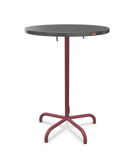 Schaffner Säntis Table haute rabattable ronde Ø80cm h:110cm