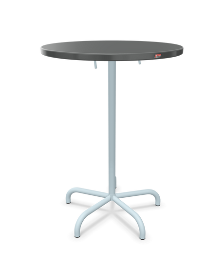 Schaffner Säntis Table haute rabattable ronde Ø80cm h:110cm