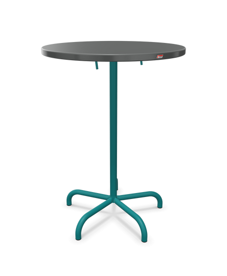 Schaffner Säntis Table haute rabattable ronde Ø80cm h:110cm