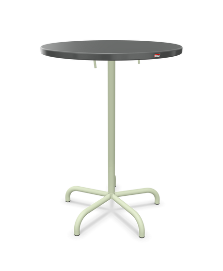 Schaffner Säntis Table haute rabattable ronde Ø80cm h:110cm