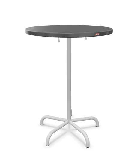 Schaffner Säntis Table haute rabattable ronde Ø80cm h:110cm