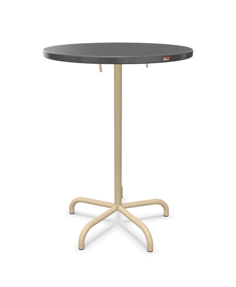 Schaffner Säntis Table haute rabattable ronde Ø80cm h:110cm