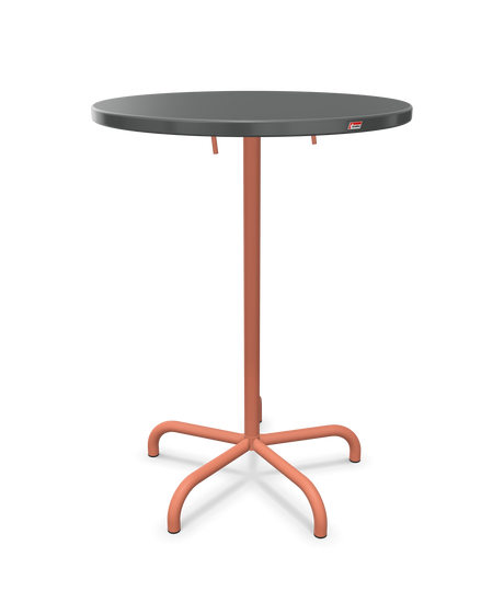 Schaffner Säntis Table haute rabattable ronde Ø80cm h:110cm