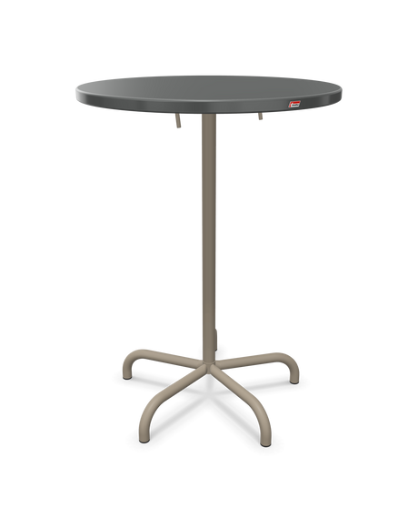 Schaffner Säntis Table haute rabattable ronde Ø80cm h:110cm