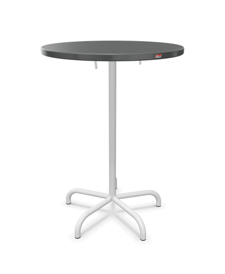 Schaffner Säntis Table haute rabattable ronde Ø80cm h:110cm