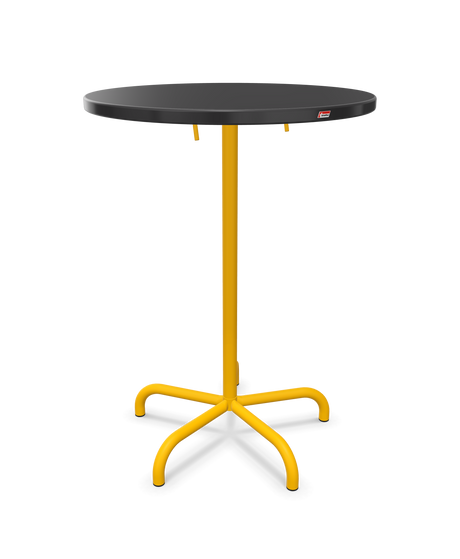 Schaffner Säntis Table haute rabattable ronde Ø80cm h:110cm