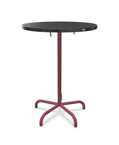 Schaffner Säntis Table haute rabattable ronde Ø80cm h:110cm