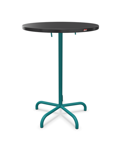 Schaffner Säntis Table haute rabattable ronde Ø80cm h:110cm