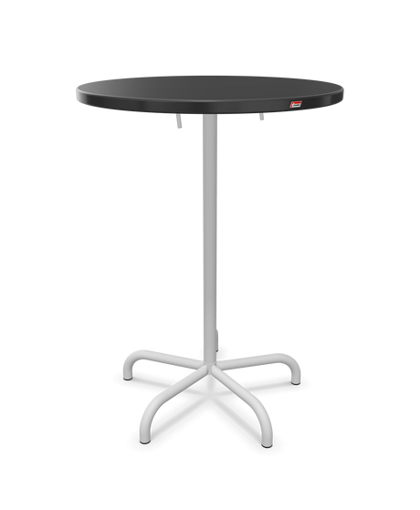 Schaffner Säntis Table haute rabattable ronde Ø80cm h:110cm